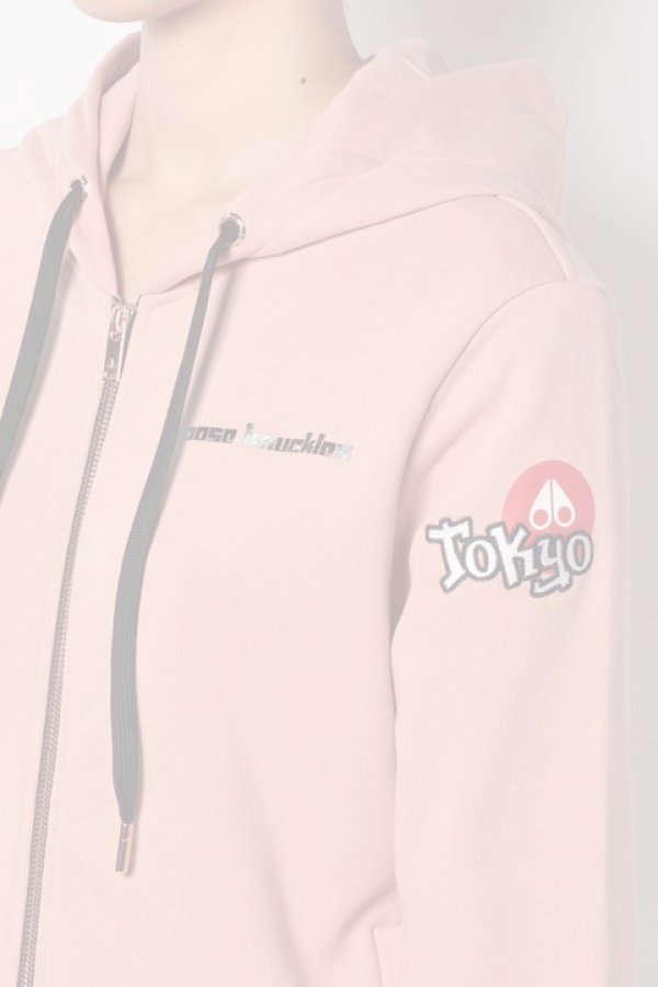 画像3:   MOOSE KNUCKLES ムースナックルズ ZIP UP HOODIE JAPAN LIMITED{20I-M30LS613ET-PNK-BAS} (3)