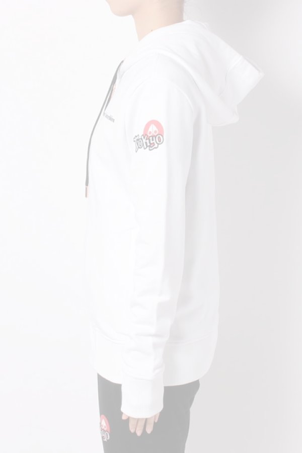 画像2:   MOOSE KNUCKLES ムースナックルズ ZIP UP HOODIE JAPAN LIMITED{20I-M30LS613ET-WHT-BAS} (2)