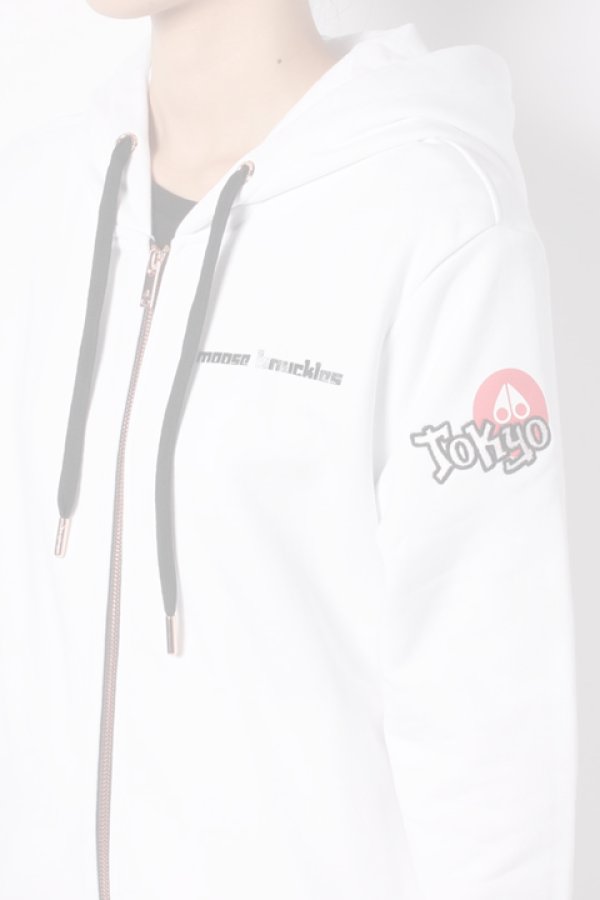 画像3:   MOOSE KNUCKLES ムースナックルズ ZIP UP HOODIE JAPAN LIMITED{20I-M30LS613ET-WHT-BAS} (3)