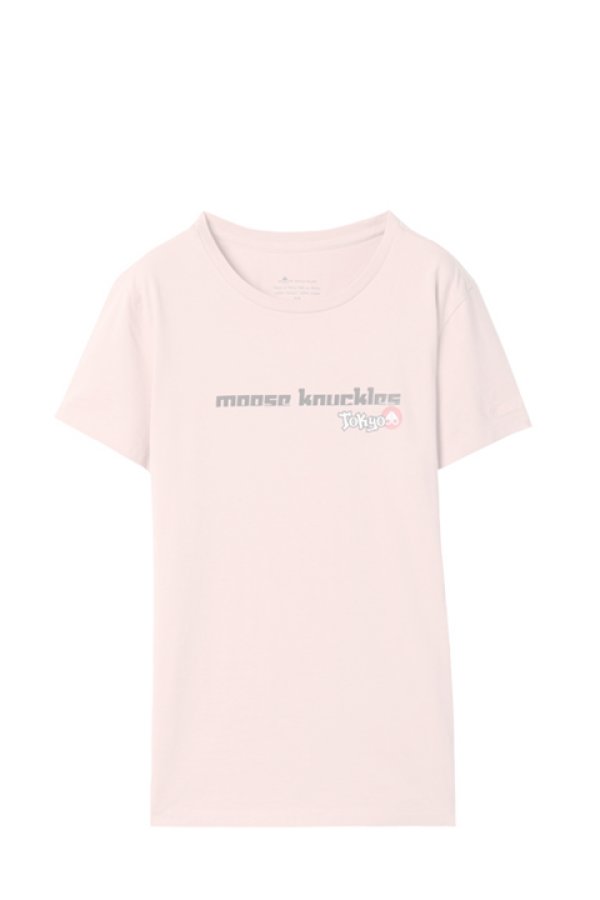 画像1:   MOOSE KNUCKLES ムースナックルズ T SHIRT JAPAN LIMITED{20I-M30LT707ET-PNK-BAS} (1)
