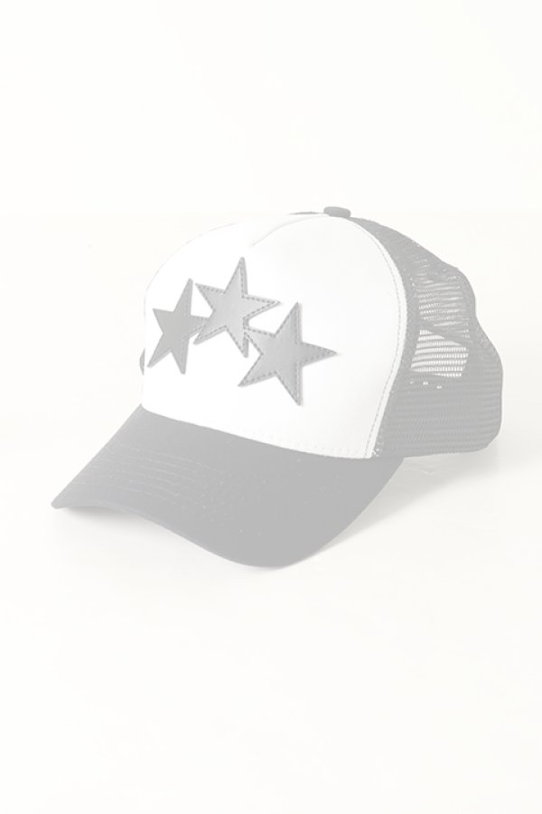 画像1:  {SOLD} AMIRI アミリ 3STAR COLOR BLOCK TRUCKER {-BAS}  :MAH003-BKWH-F  (1)
