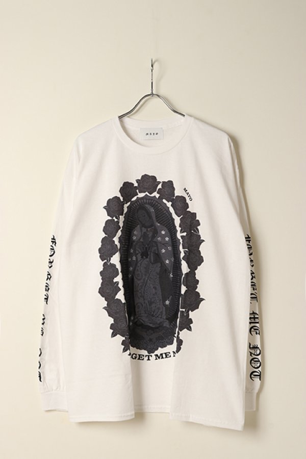 画像1: SLAVE OF MAYO スレイブオブメイヨー DOUBLE NAME LIMITED ITEM Maria Tee L/S{MARIA-L/S-WHT/クリスタル-BBA} (1)