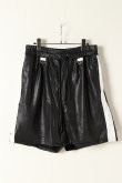 画像1: {SOLD}FranCisT_MOR.K.S.  フランシストモークス Eco Leather Shorts{-BJA} (1)