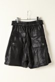 画像5: {SOLD}FranCisT_MOR.K.S.  フランシストモークス Eco Leather Shorts{-BJA} (5)