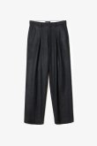画像1: STILL ATTACHMENT スティル アタッチメント SP160 WO SHORT BEAVER CROSS TUCK WIDE TROUSERS{AP62-002-BFA} (1)
