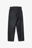 画像2: STILL ATTACHMENT スティル アタッチメント SP160 WO SHORT BEAVER CROSS TUCK WIDE TROUSERS{AP62-002-BFA} (2)