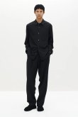 画像5: STILL ATTACHMENT スティル アタッチメント SP160 WO SHORT BEAVER CROSS TUCK WIDE TROUSERS{AP62-002-BFA} (5)