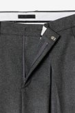 画像3: STILL ATTACHMENT スティル アタッチメント SP160 WO SHORT BEAVER CROSS TUCK WIDE TROUSERS{AP62-002-BFA} (3)