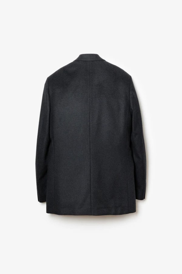 画像2: STILL ATTACHMENT スティル アタッチメント SP160 WO SHORT BEAVER DOUBLE-BREASTED JACKET{AG62-056-BFA} (2)