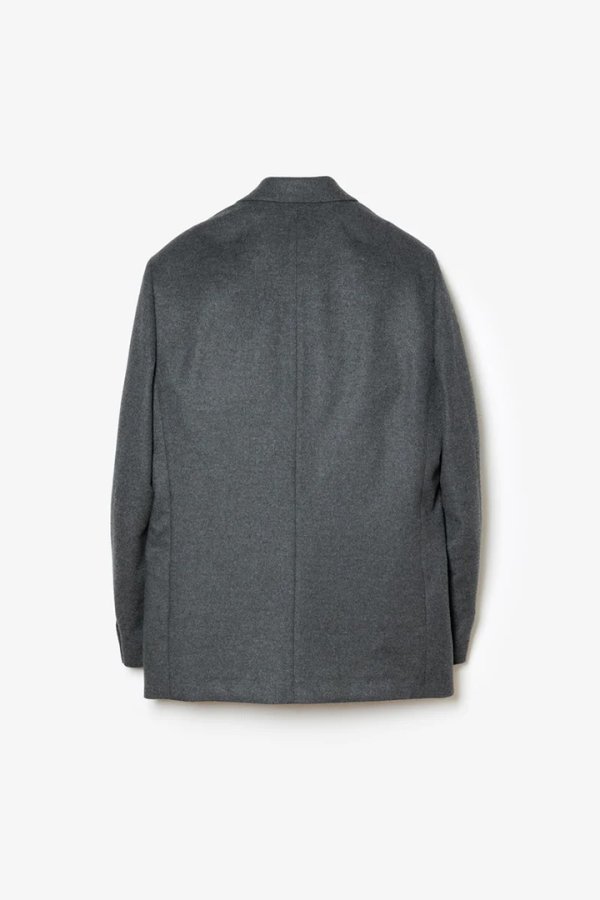 画像2: STILL ATTACHMENT スティル アタッチメント SP160 WO SHORT BEAVER DOUBLE-BREASTED JACKET{AG62-056-BFA} (2)