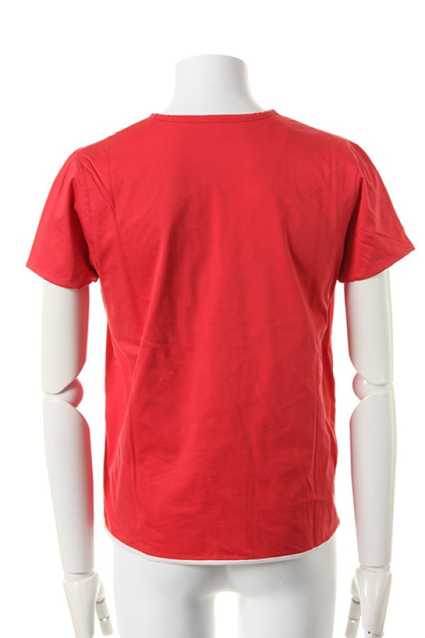 画像2: 【 50%OFF セール12,100円→6,050円】 Marbles マーブルズ NEO-LOGO REVERSIBLE T-SHIRTS{MCS-S1510-WHTORG-AES} (2)