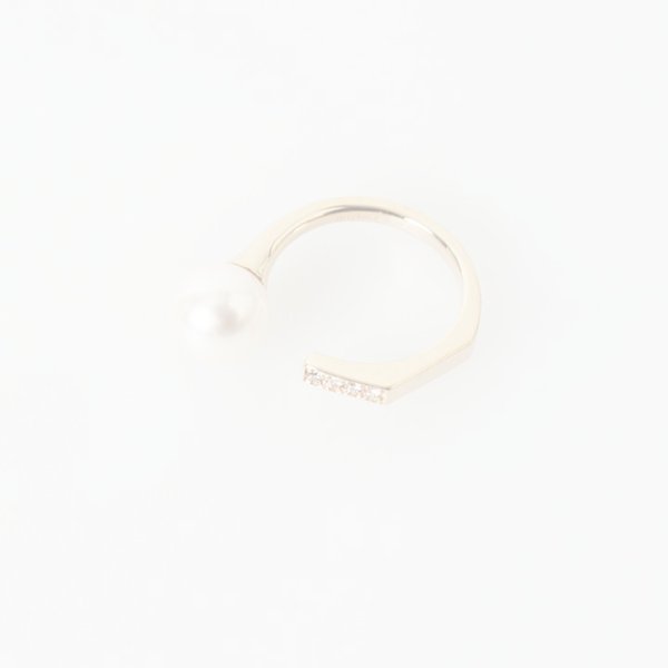 画像1:   Hirotaka ヒロタカ Manhhatan Pearl Diamond Ring{-BAS} (1)