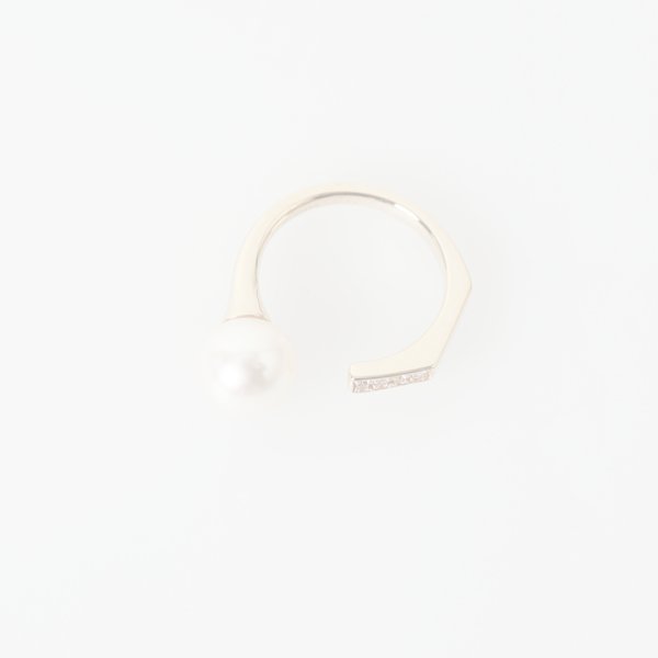 画像2:   Hirotaka ヒロタカ Manhhatan Pearl Diamond Ring{-BAS} (2)