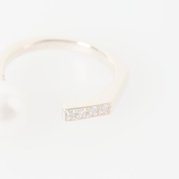 画像4:   Hirotaka ヒロタカ Manhhatan Pearl Diamond Ring{-BAS} (4)