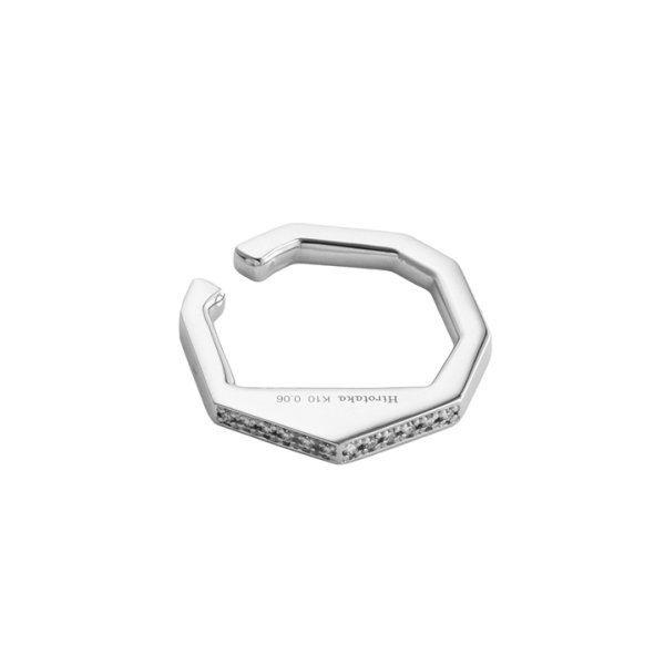 画像2: 【 20%OFF セール121,000円→96,800円】 Hirotaka ヒロタカ Manhattan Diamond Ear Cuff{-BAS} (2)