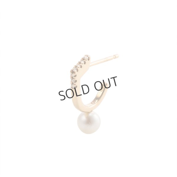画像1: {SOLD}Hirotaka ヒロタカ Manhattan Pearl Diamond Earring{-BAS} (1)