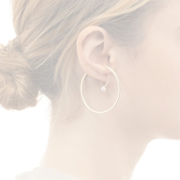画像5:   Hirotaka ヒロタカ Manhattan Pearl Diamond Earring{-BAS} (5)