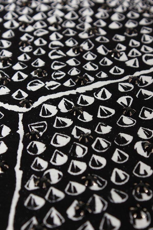 画像4: 【 50%OFF セール43,780円→21,890円】 DOMREBEL ドムレーベル MICK T-SHIRT ブラックスワロフスキー/カスタムモデル{-AHS} (4)