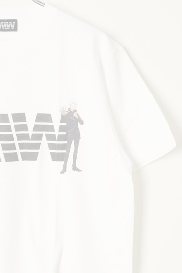画像4:   MADE IN WORLD メイドインワールド MIW × 劇場版 呪術廻戦0 crew neck tee / 乙骨憂太,五条悟{-BBS} (4)