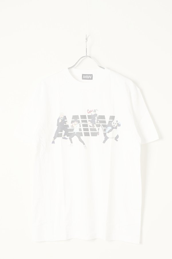 画像1:   MADE IN WORLD メイドインワールド MIW × 劇場版 呪術廻戦0 crew neck tee / 狗巻棘 ,乙骨憂太, 禪院真希,パンダ {-BBS} (1)