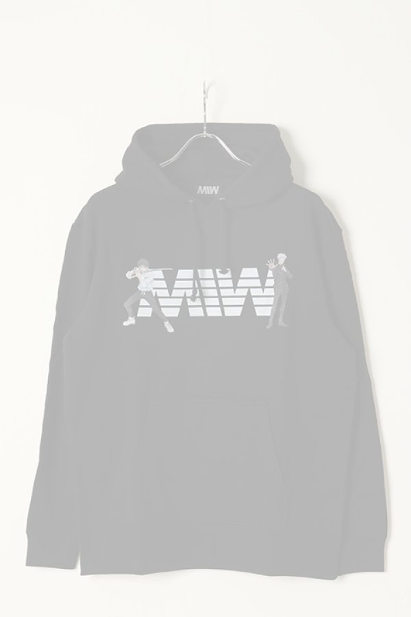画像1:   MADE IN WORLD メイドインワールド MIW × 劇場版 呪術廻戦0 pull over hoodie sweat / 乙骨憂太,五条悟{-BBS} (1)