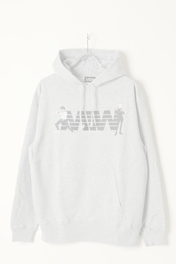 画像1:   MADE IN WORLD メイドインワールド MIW × 劇場版 呪術廻戦0 pull over hoodie sweat / 乙骨憂太,五条悟{-BBS} (1)