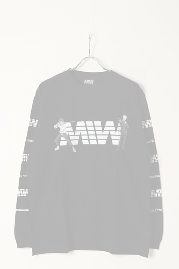 画像1:   MADE IN WORLD メイドインワールド MIW × 劇場版 呪術廻戦0 crew neck long sleeve tee / 乙骨憂太,五条悟{-BBS} (1)