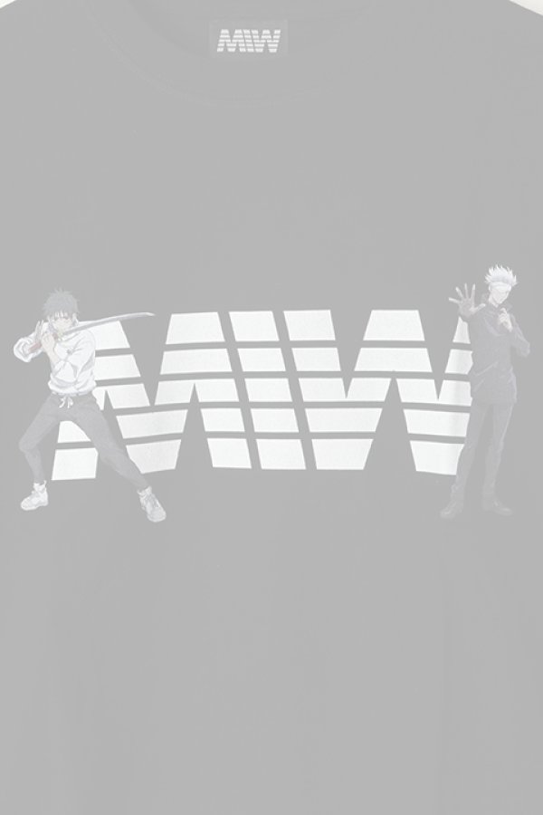画像3:   MADE IN WORLD メイドインワールド MIW × 劇場版 呪術廻戦0 crew neck long sleeve tee / 乙骨憂太,五条悟{-BBS} (3)
