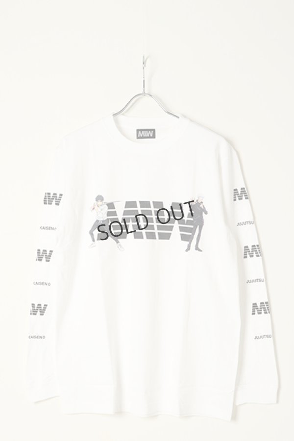 画像1: {SOLD}MADE IN WORLD メイドインワールド MIW × 劇場版 呪術廻戦0 crew neck long sleeve tee / 乙骨憂太,五条悟{-BBS} (1)