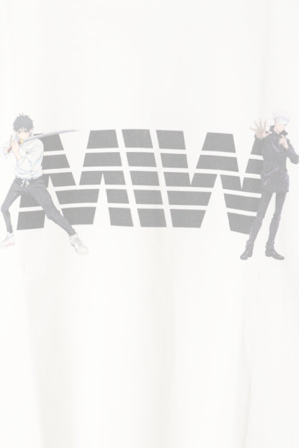 画像3:   MADE IN WORLD メイドインワールド MIW × 劇場版 呪術廻戦0 crew neck long sleeve tee / 乙骨憂太,五条悟{-BBS} (3)