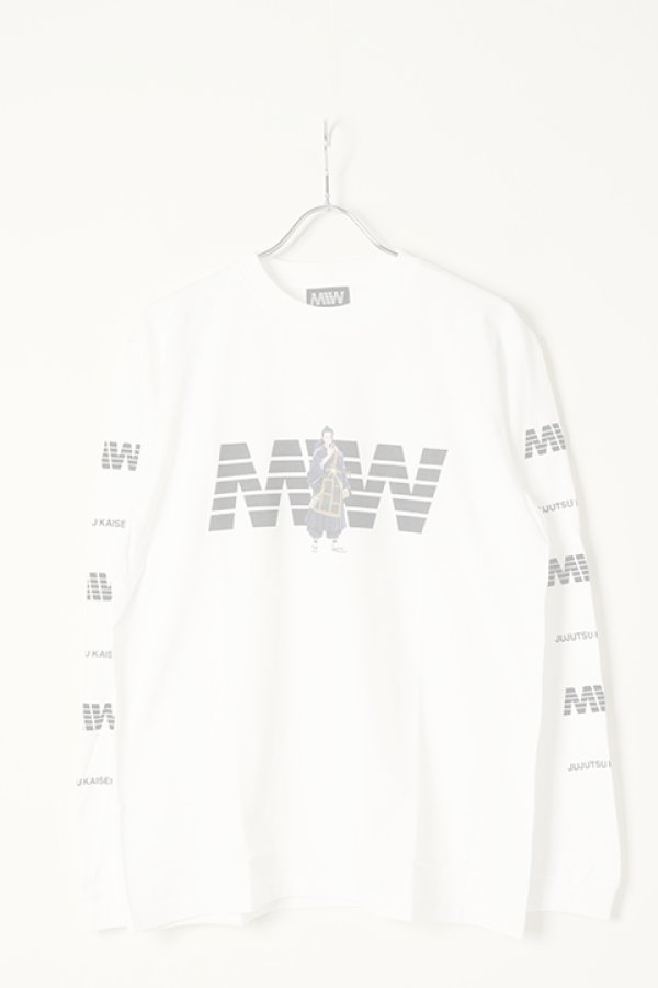 画像1:   MADE IN WORLD メイドインワールド MIW × 劇場版 呪術廻戦0 crew neck long sleeve tee / 夏油傑{-BBS} (1)