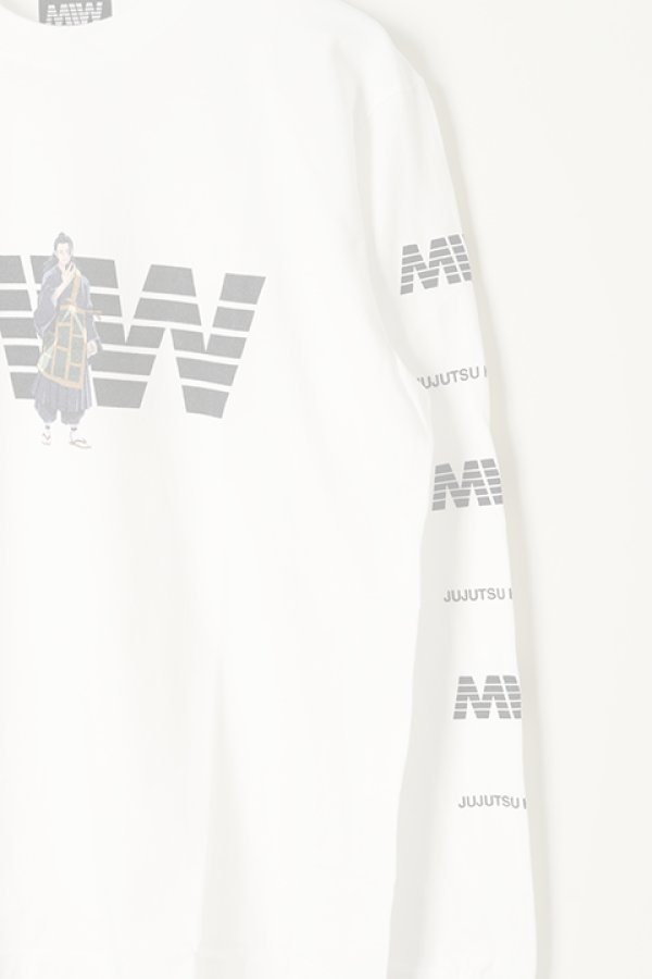 画像4:   MADE IN WORLD メイドインワールド MIW × 劇場版 呪術廻戦0 crew neck long sleeve tee / 夏油傑{-BBS} (4)