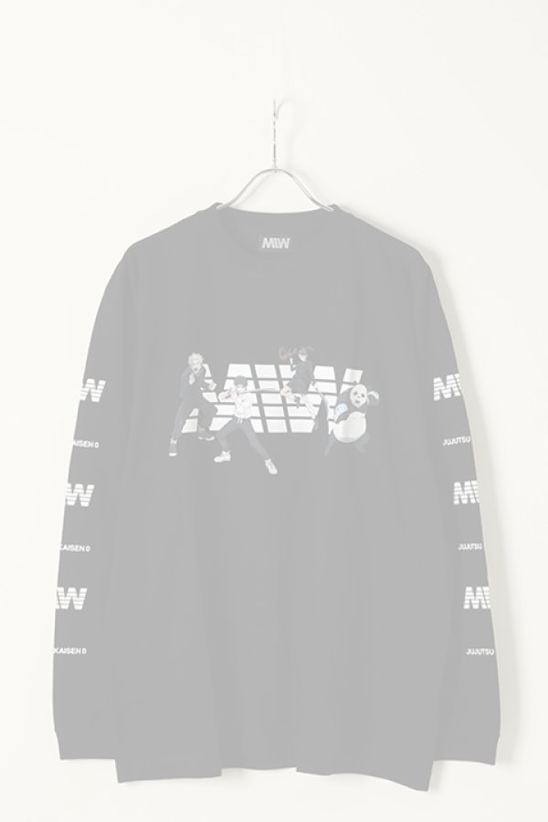 画像1:   MADE IN WORLD メイドインワールド MIW × 劇場版 呪術廻戦0 crew neck long sleeve tee / 狗巻棘,乙骨憂太,禪院真希,パンダ{-BBS} (1)
