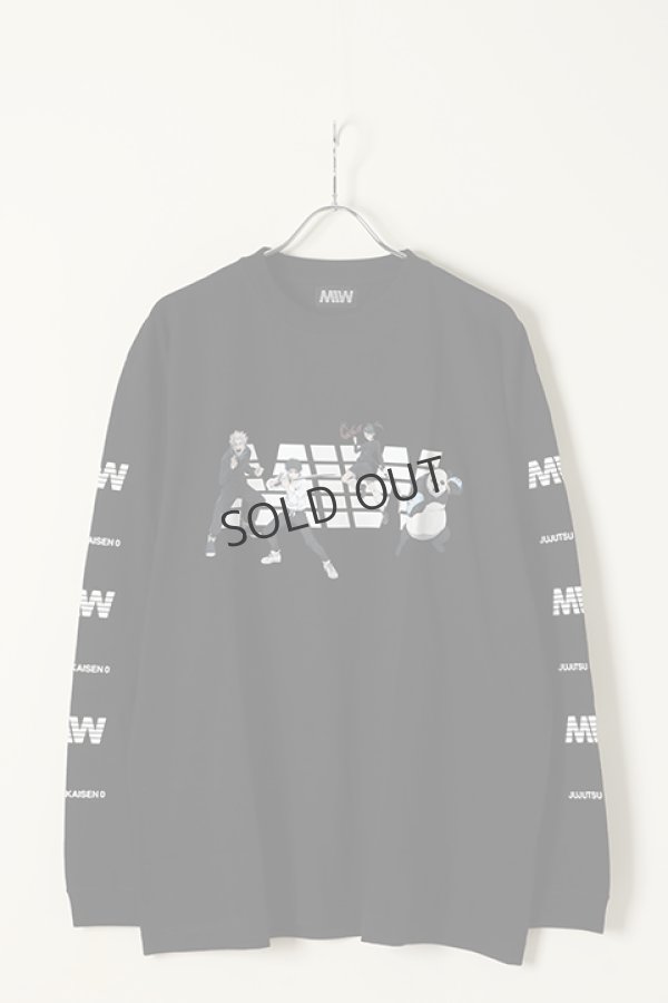 画像1: {SOLD}MADE IN WORLD メイドインワールド MIW × 劇場版 呪術廻戦0 crew neck long sleeve tee / 狗巻棘,乙骨憂太,禪院真希,パンダ{-BBS} (1)
