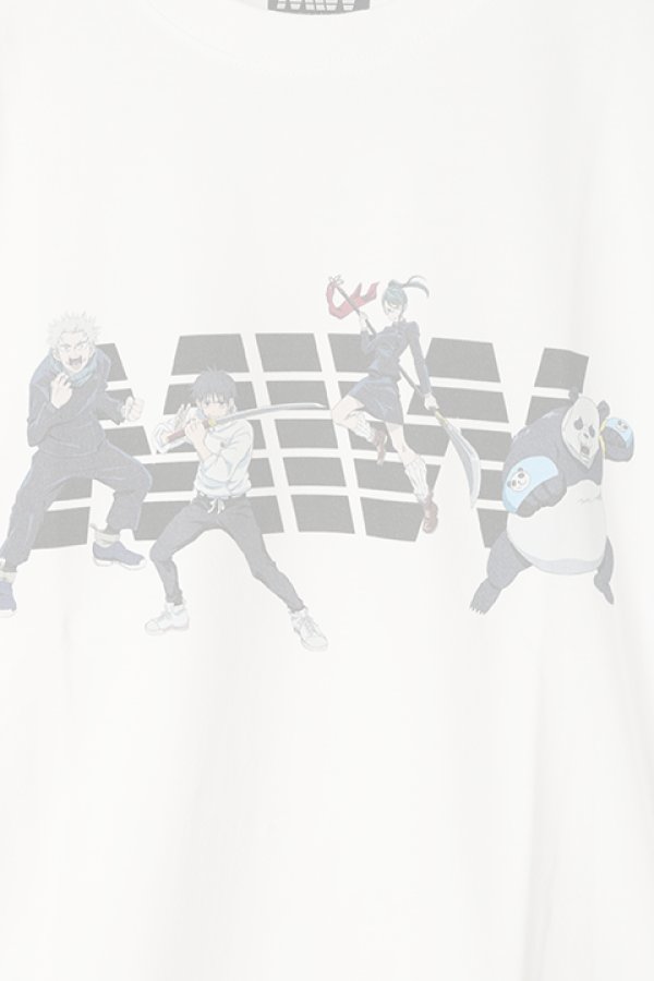 画像3:   MADE IN WORLD メイドインワールド MIW × 劇場版 呪術廻戦0 crew neck long sleeve tee / 狗巻棘,乙骨憂太,禪院真希,パンダ{-BBS} (3)