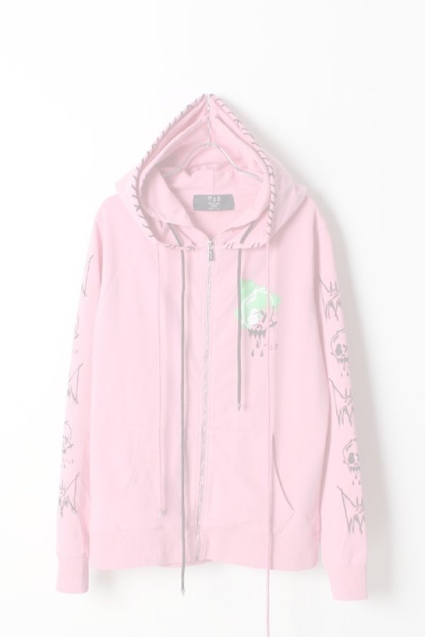 画像1:   MJB -Marc Jacques Burton エムジェービー DOUBLE HOODIE SKULL GRAFF{-AHA} (1)