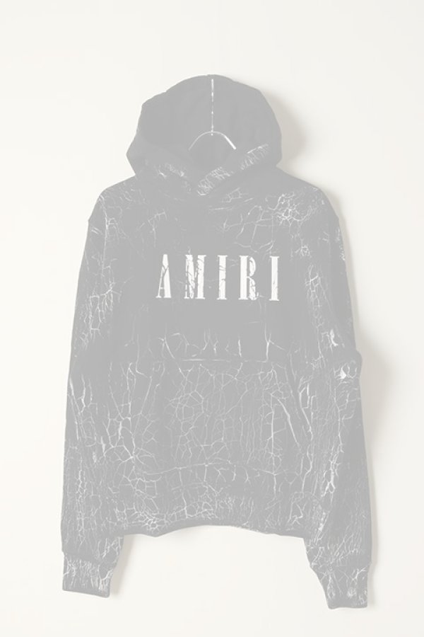 画像1:   AMIRI アミリ CRACKED DYE CORE LOGO HOODIE {-BCS}  :MJL024-001  (1)