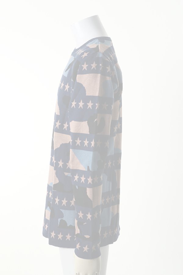 画像4:   Marbles マーブルズ Double Jaquard Star Border Camouflage Knit{-AFS} (4)