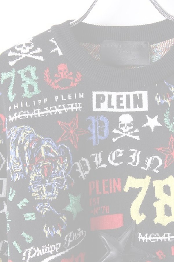画像3:   PHILIPP PLEIN HOMME フィリッププレインオム Pullover Round Neck "Tiny"{-} (3)