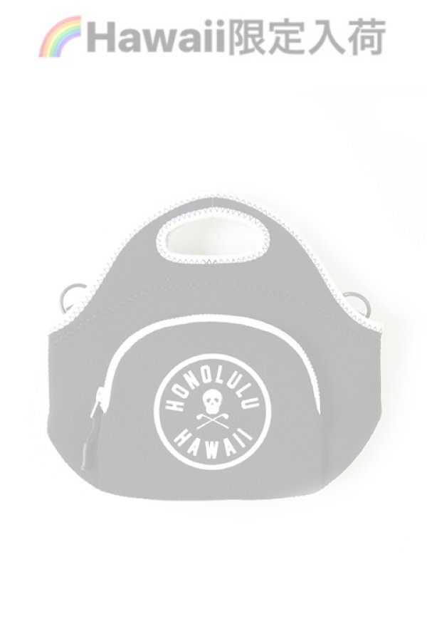 画像1:   【ハワイ限定】MARK & LONA｜マークアンドロナ STYLISH NEOPRENE TOTEBAG{MLS-9B-SB83HWI-BLK-AIA} (1)