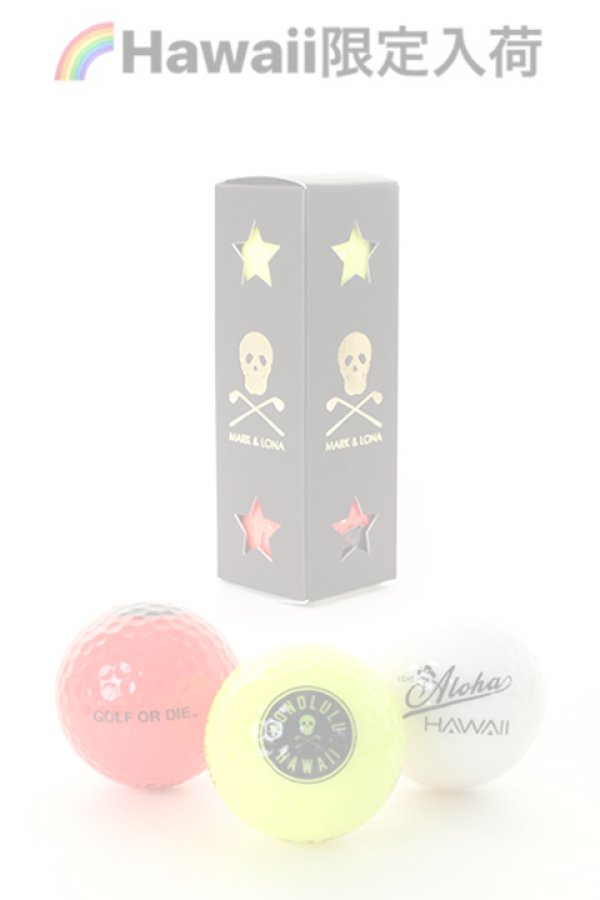 画像1:   【ハワイ限定】MARK & LONA｜マークアンドロナ Magnum Neon Ball（3P Set）{MLS-9D-SZ80-H-MIX-AIA} (1)