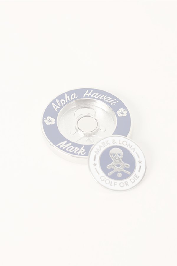画像3:   【ハワイ限定】MARK & LONA｜マークアンドロナ METAL CASINO-STYLE BALL MARKER{MLS-9B-SZ80HWI-NVY/SIL-AIA} (3)