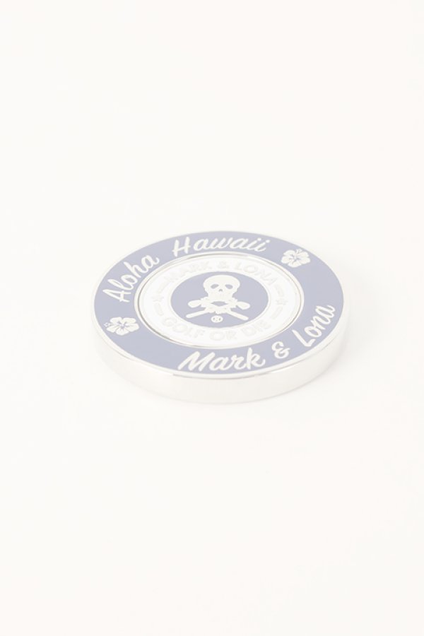 画像5:   【ハワイ限定】MARK & LONA｜マークアンドロナ METAL CASINO-STYLE BALL MARKER{MLS-9B-SZ80HWI-NVY/SIL-AIA} (5)
