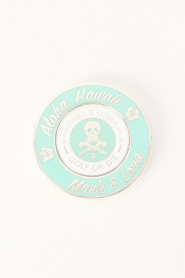 画像2:   【ハワイ限定】MARK & LONA｜マークアンドロナ METAL CASINO-STYLE BALL MARKER{MLS-9B-SZ80HWI-GRN/GLD-AIA} (2)