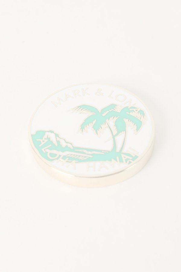 画像4:   【ハワイ限定】MARK & LONA｜マークアンドロナ METAL CASINO-STYLE BALL MARKER{MLS-9B-SZ80HWI-GRN/GLD-AIA} (4)
