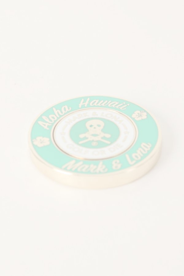 画像5:   【ハワイ限定】MARK & LONA｜マークアンドロナ METAL CASINO-STYLE BALL MARKER{MLS-9B-SZ80HWI-GRN/GLD-AIA} (5)