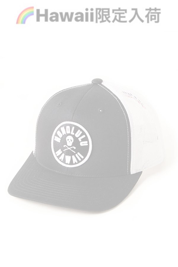 画像1:   【ハワイ限定】MARK & LONA｜マークアンドロナ CAP{MLF-9B-FC81HWI-BLKWHT-AIA} (1)