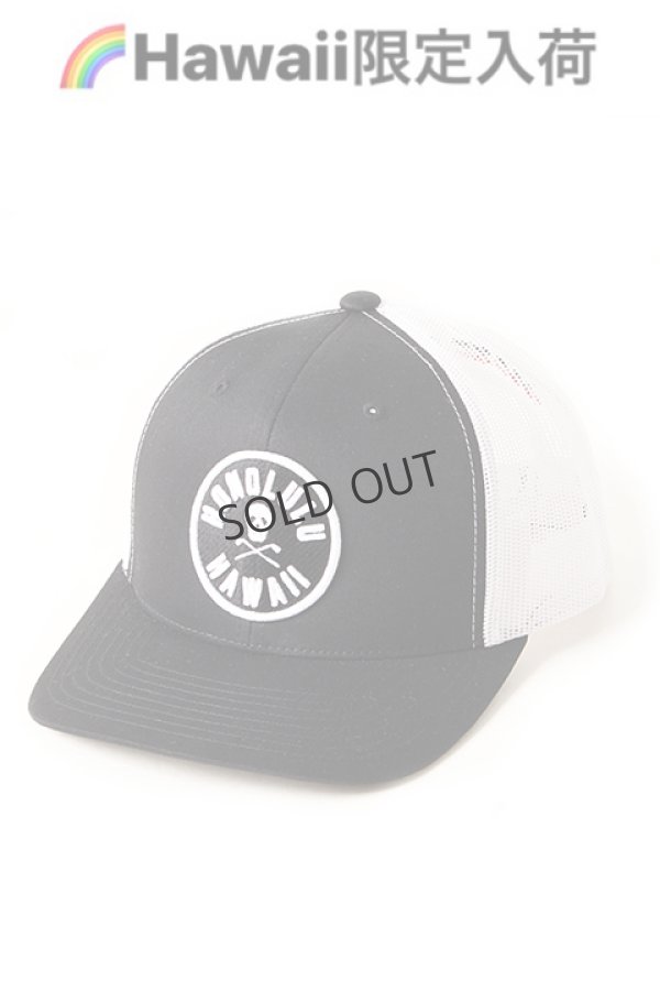 画像1: {SOLD}【ハワイ限定】MARK & LONA｜マークアンドロナ CAP{MLF-9B-FC81HWI-BLKWHT-AIA} (1)