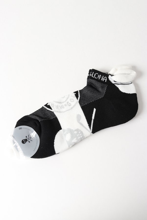画像1: MARK & LONA マークアンドロナ Mirror Skull Ankle Socks | MEN{-BEA} (1)
