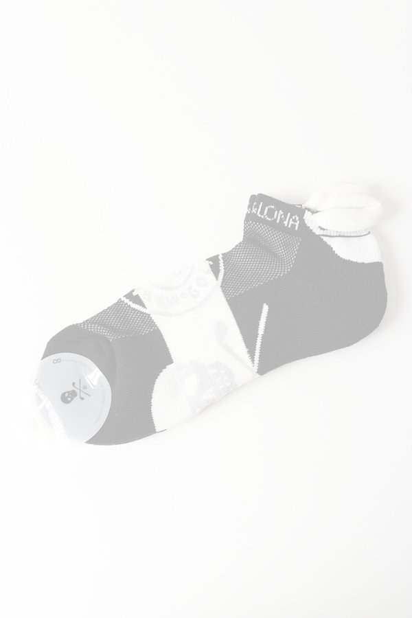 画像1:  {SOLD} MARK & LONA マークアンドロナ Mirror Skull Ankle Socks | MEN{-BEA} (1)